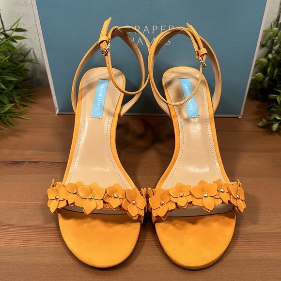 Draper James Alice Floral Heeled Sandals Size 7.5 - Picture 5 of 11